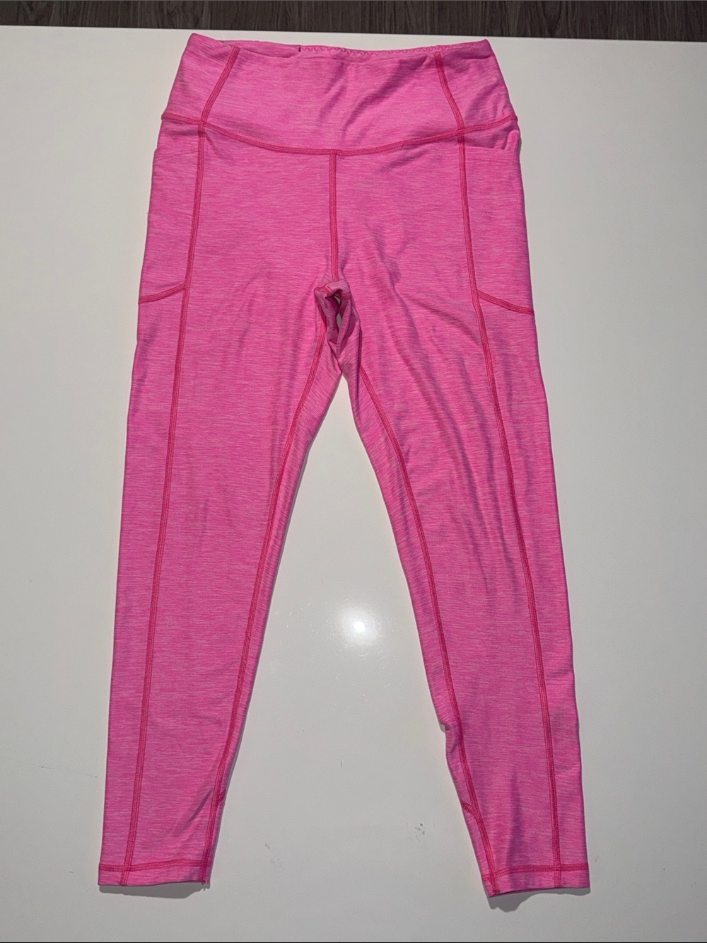 Women’s KNOCKOUT By Victoria’s Secret Ankle Leggings Sz 10 Pink Plaid